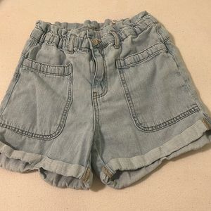 Blue jean shorts